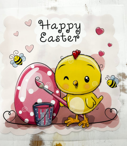 Happy Easter Painting Chick